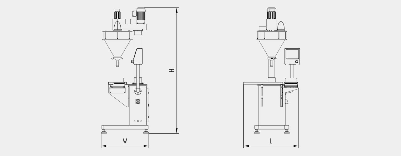 semi automatic packer drawing